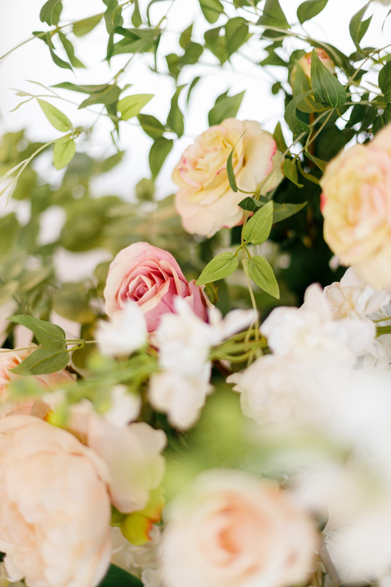 wedding floral pillars for rent