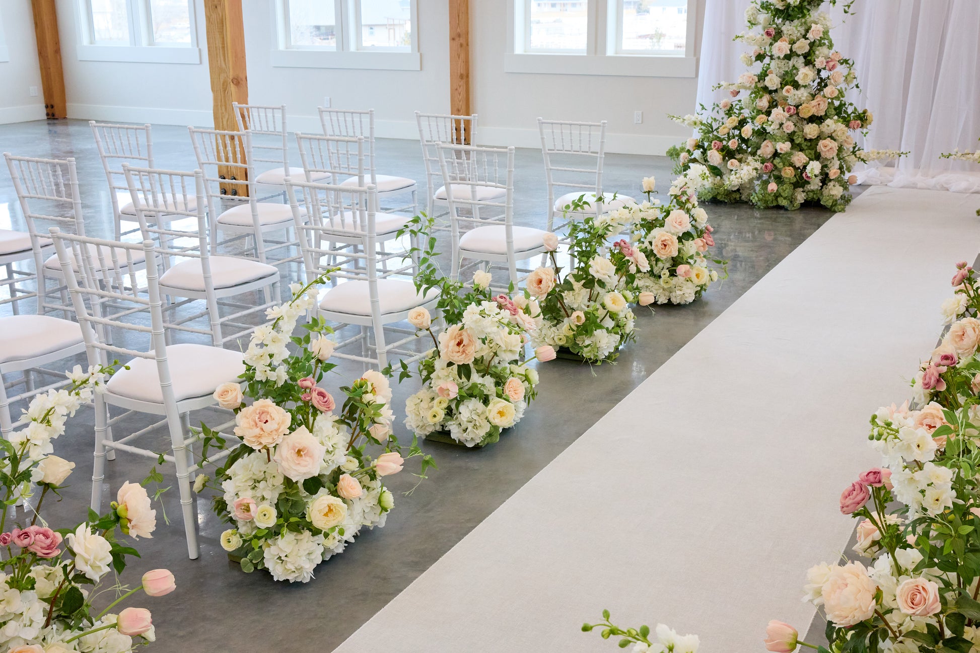 wedding floral pillars for rent Utah