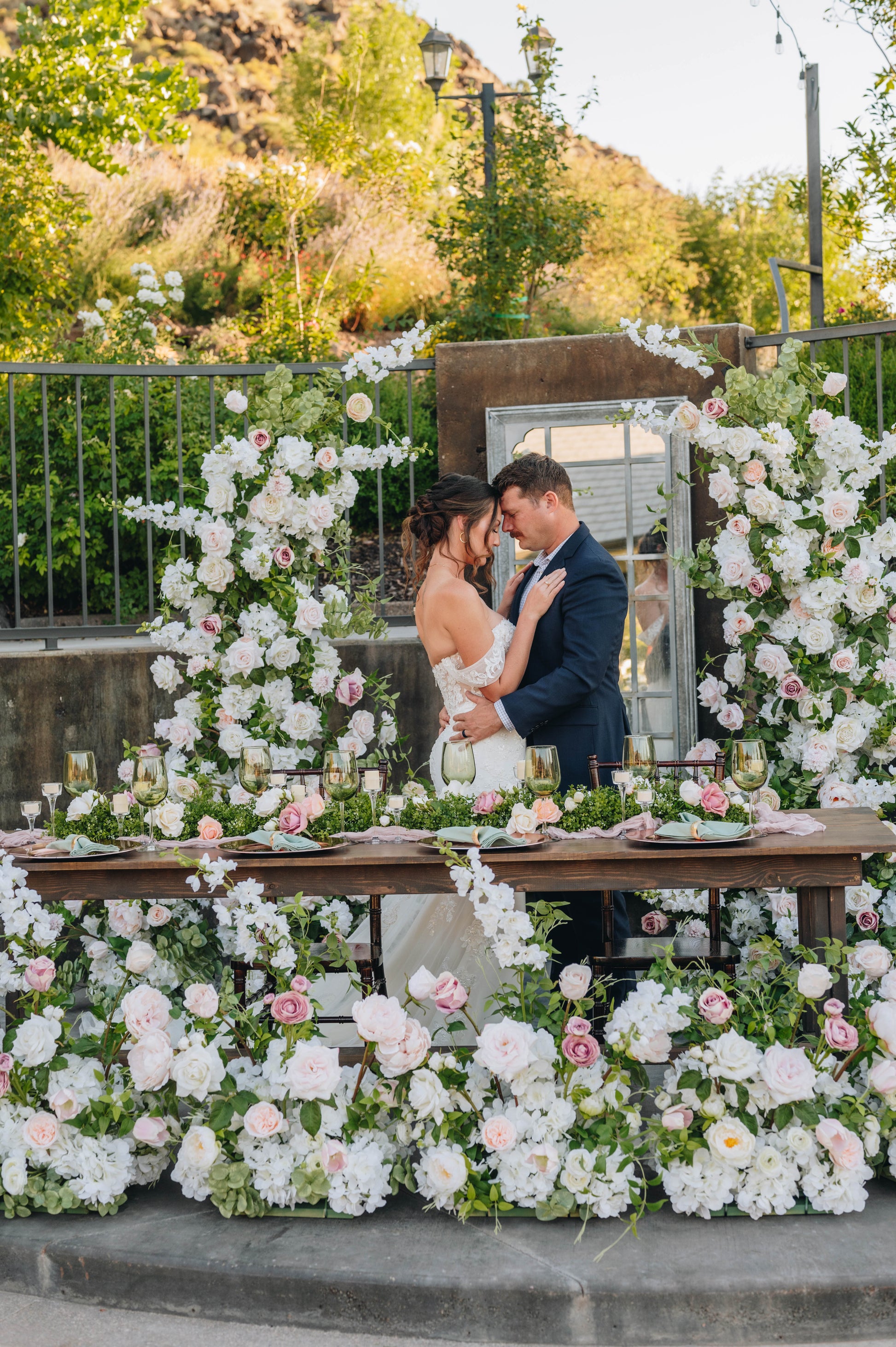 arch rental for weddings Utah flowers