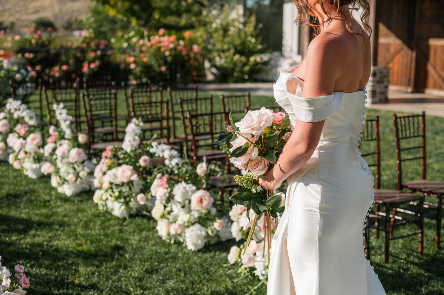 arch rental for wedding Utah flowers