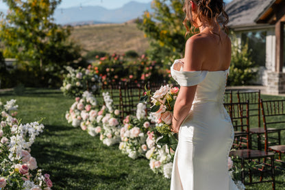 arch rental for wedding Utah flowers